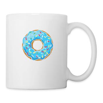 Donut Touch Me | Donut Lover Tshirt | Drôle de beignet - Mug blanc - blanc - Droite