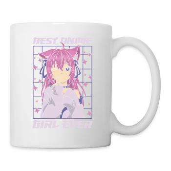 Best Anime Girl Ever | Anime Lover | Otaku Shirt - Mug - white - Right
