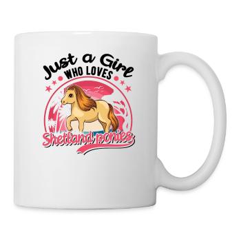 Shetland Pony Girl Shetland Pony Shetty - Mug blanc - blanc - Droite