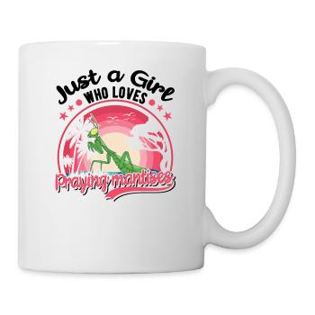 Praying Mantis Mantis Mantis Mantis Fangschrecke - Mug - white - Right