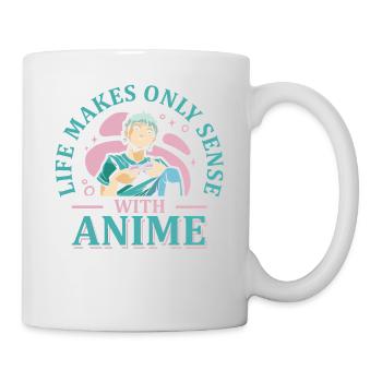 Das Leben Macht Nur Sinn Anime | Anime-liebhaber - Tasse - Weiß - Rechts