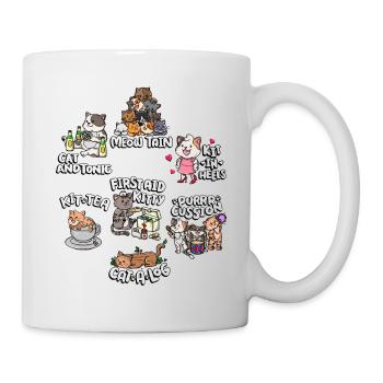 Cute Funny Cat Pun | Cute cat - Mug - white - Right