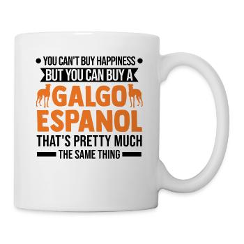 Galgo Espanol Bonheur Lévrier espagnol - Mug blanc - blanc - Droite