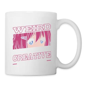 Pas étrange, je suis juste plus créatif | - Mug blanc - blanc - Droite