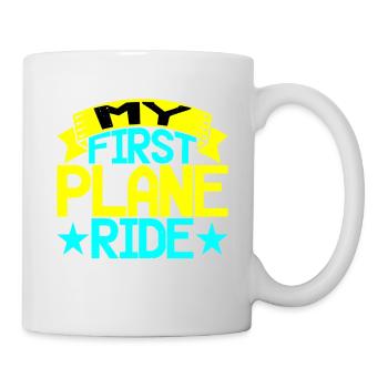 Mon premier trajet en avion 41 - Mug blanc - blanc - Droite