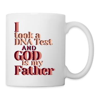 J’ai fait un test ADN et Dieu est mon père 23 - Mug blanc - blanc - Droite