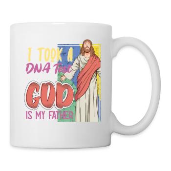 J’ai fait un test ADN et Dieu est mon père 21 - Mug blanc - blanc - Droite