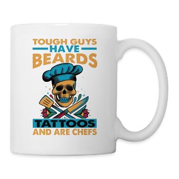 Tough Guys Have Beards Tattoos And Are Chefs - Mug - white - Right