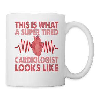 Voici à quoi ressemble un cardiologue super fatigué - Mug blanc - blanc - Droite