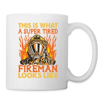 This Is What A Super Tired Fireman Looks Like - Mug - white - Right