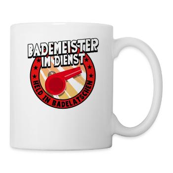 Rettungsschwimmer Bademeister - Tasse - Weiß - Rechts