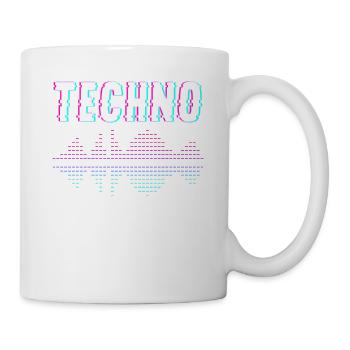Techno Musik - Tasse - Weiß - Rechts