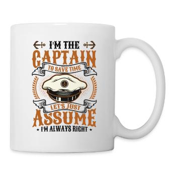 I am the captain I am always right - Mug - white - Right