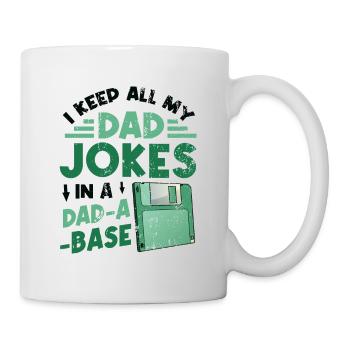 I keep all of my father's jokes. - Mug - white - Right