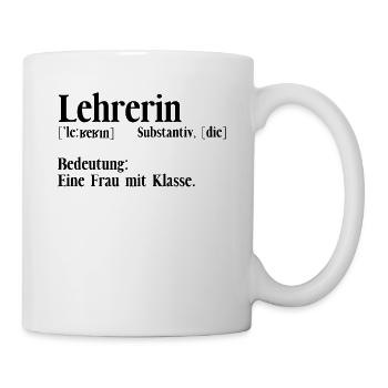 Lehrer Klassenlehrer Lehrerin Substantiv - Tasse - Weiß - Rechts