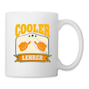 So Sieht Ein Richtig Cooler Lehrer Aus - Tasse - Weiß - Rechts