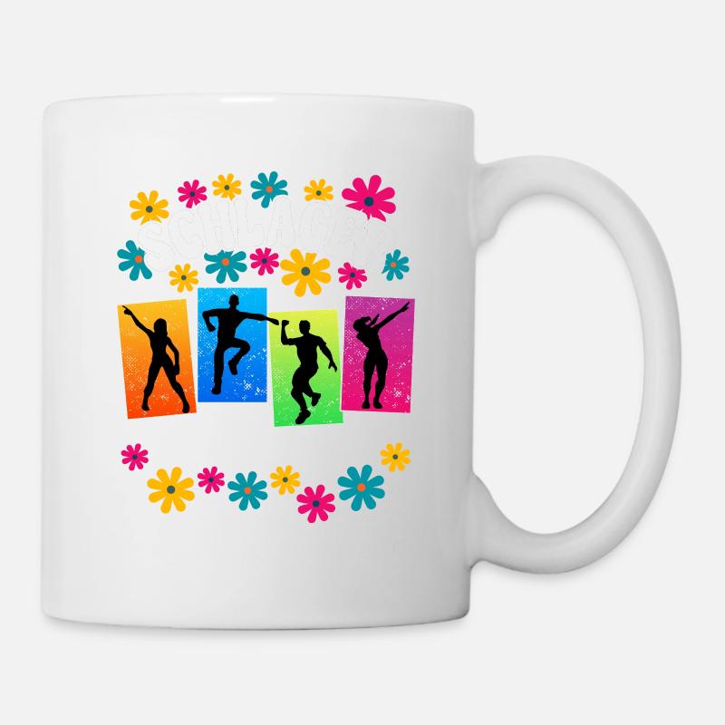 Schlagerparty Schlager - Tasse - Weiß