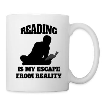 Lecture de livres cadeaux Lecteurs de livres Amateurs de livres - Mug blanc - blanc - Droite