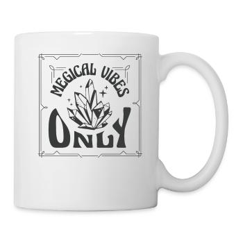 Magical Vibes Only Crystals Shine Girl Witch - Mug - white - Right