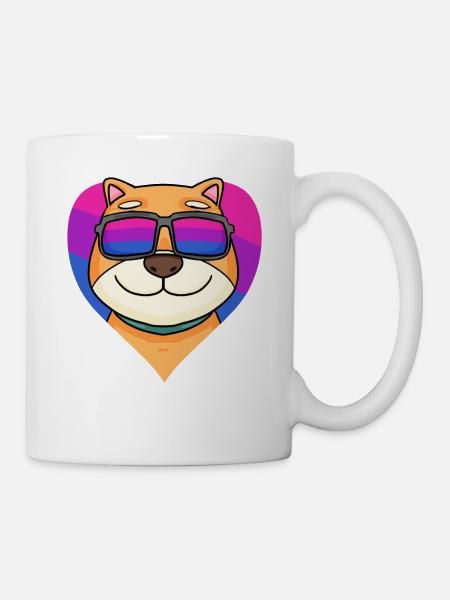 Bisexual Shiba Inu Dog Gift - Mug - white