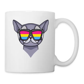 Pansexual British Shorthair - Chat avec lunettes - Mug blanc - blanc - Droite