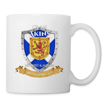Akins Scottish Family Clan Scotland Shield - Mug - white - Right