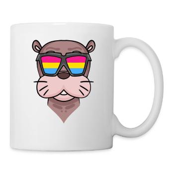Pansexual Sea Lion - Sea Lion with Glasses - Mug - white - Right