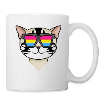 Pansexual American Shorthair - Chat avec lunettes - Mug blanc - blanc - Droite