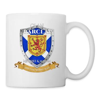 Barclay Scottish Family Clan Schottland Schild - Tasse - Weiß - Rechts