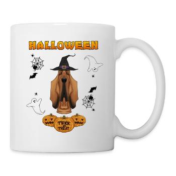 Happy Halloween I Dog Lover I Bloodhound - Mug - white - Right