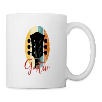 Guitar retro gift for guitarists guitar - Mug - white - Right