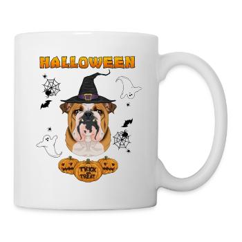 Happy Halloween I Dog Lover I Deutsch Bulldog - Mug - white - Right