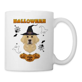 Happy Halloween I Dog Lover I Labrador - Tasse - Weiß - Rechts