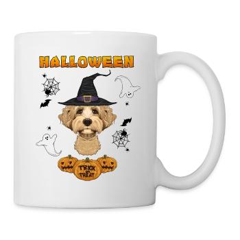 Happy Halloween I Dog Lover I Labaradoodle - Mug - white - Right