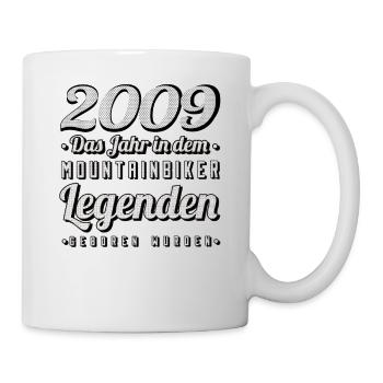 MTB-Mountainbiker 2009 Jahrgang Geburtstag MTB - Tasse - Weiß - Rechts