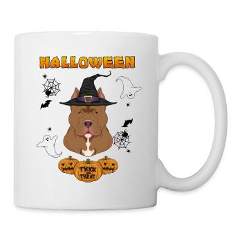 Happy Halloween I Dog Lover I Pitbull - Mug - white - Right