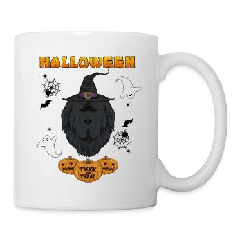 Happy Halloween I Dog Lover I Newfoundland - Tasse - Weiß - Rechts