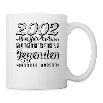 MTB-Mountainbiker 2002 Jahrgang Geburtstag MTB - Tasse - Weiß - Rechts