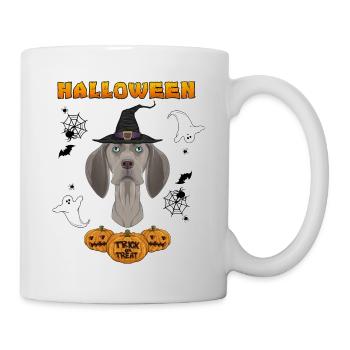 Happy Halloween I Dog Lover I Weimaraner - Mug - white - Right