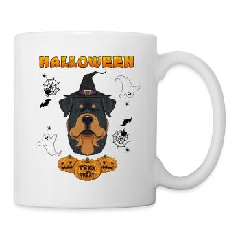Happy Halloween I Dog Lover I Rottweiler - Mug - white - Right