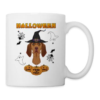 Joyeux Halloween I Dog Lover I Vizsla - Mug blanc - blanc - Droite