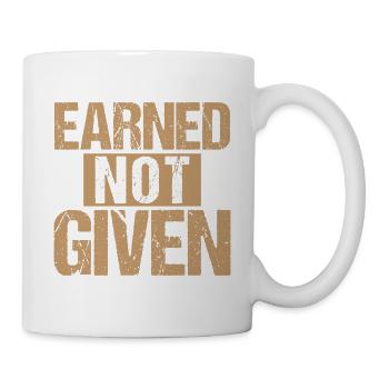 Gagné non donné - Mug blanc - blanc - Droite