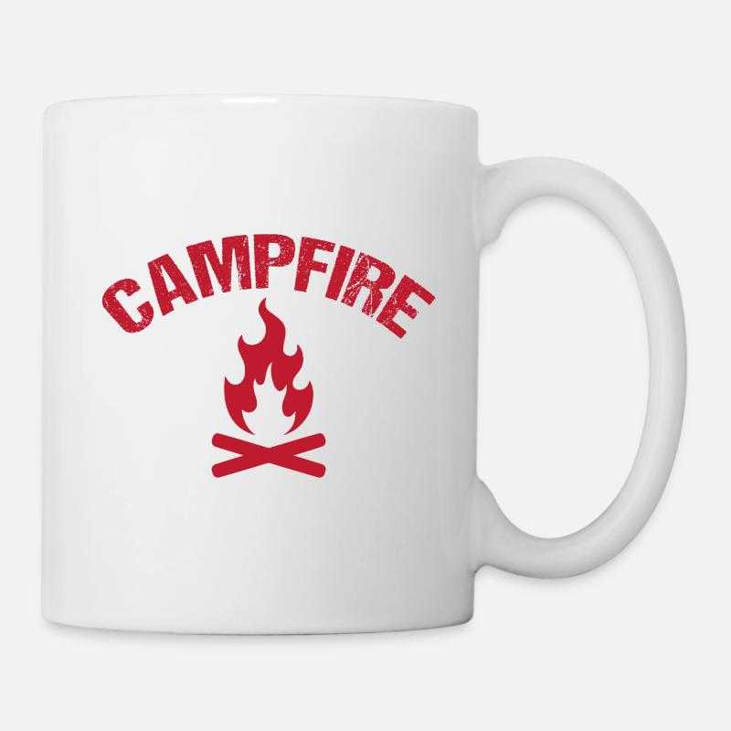 Feu de camp - Mug blanc - blanc
