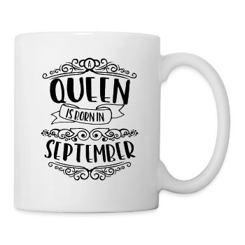 Une reine est née en septembre - Mug blanc - blanc - Droite