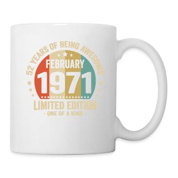 52 Ans D'être Génial Depuis Février 1971 - Mug blanc - blanc - Droite