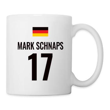 Fußball Sauf Trikot Deutschland Mallorca Gruppen - Tasse - Weiß - Rechts