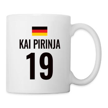 Fußball Sauf Trikot Deutschland Mallorca Gruppen - Tasse - Weiß - Rechts