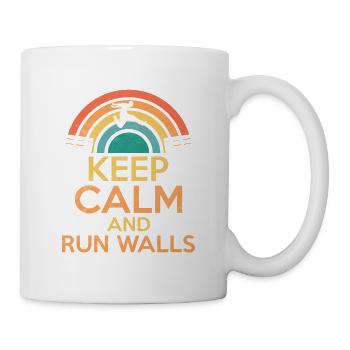 Keep Calm & Run Walls Parkour Traceur - Mug - white - Right
