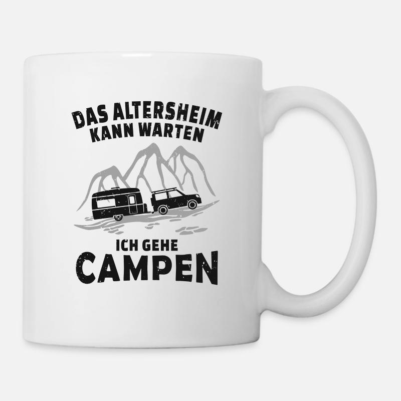 Camper Wohnwagen Ruhestand - Tasse - Weiß
