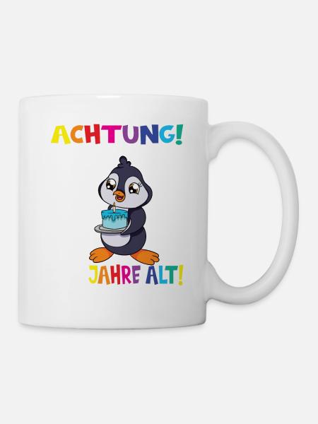 Kindergeburtstag Ich Bin Jetzt 9 Jahre - Tasse - Weiß